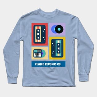 Vintage Rewind Record Co. Graphic & Text Tee Long Sleeve T-Shirt